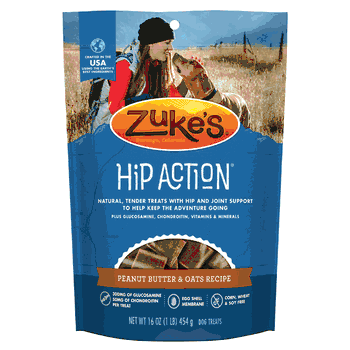 Zuke's Hip Action Peanut Butter & Oats Treats 1 lb