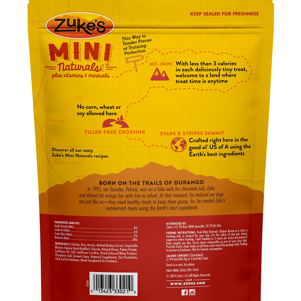 Zuke's Mini Naturals Chicken Dog Treats 1 lb
