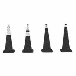 3 Inch Collars For Cones Reflectorized Top