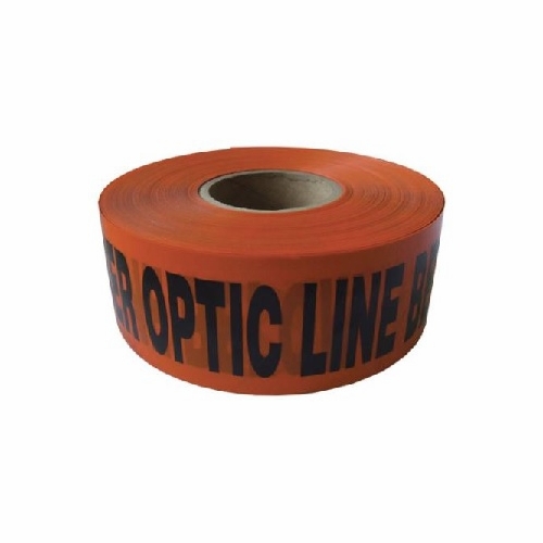 3 Inch X1000 Foot  Fiber Optic Warning Tape, Orange, 4Mil Non Detectable