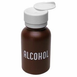 35601 8oz PUSH TOP DISPENSER FOR ALCOHOL - PLASTIC TOP