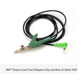 3M  1143 Green Test Lead Alligator Clip For 900 Series 80610864375