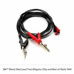 3M  1144 BLACK/RED TEST LEAD ALLIGATOR CLIP FOR 900 SERIES 80610864359