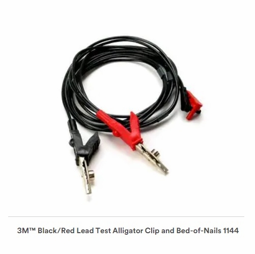 3M 1144 BLACK/RED TEST LEAD ALLIGATOR CLIP FOR 900 SERIES 80610864359