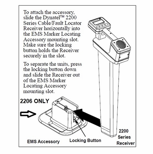 3M 2206 EMS MARKER LOCATOR ACCSSORY FOR TELEPHONE MARKERS REPAIRED
