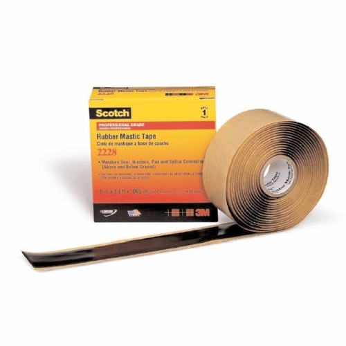 3M 2228 RUBBER MASTIC SEALING TAPE 2 inch X 10 foot ROLL ***minimum order is 10*** 80610322945