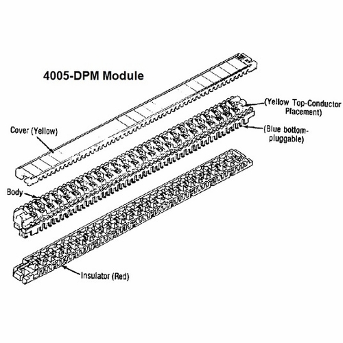 3M 4005Dpm Ms2 Modules Case/120  25 Pair Pluggable Ms2