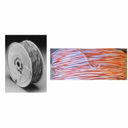 3M  4068 WIRE SPOOL (800 foot ) PIC .5MM (24 AWG) ORANGE/WHITE JUMPER WIRE 80610027536