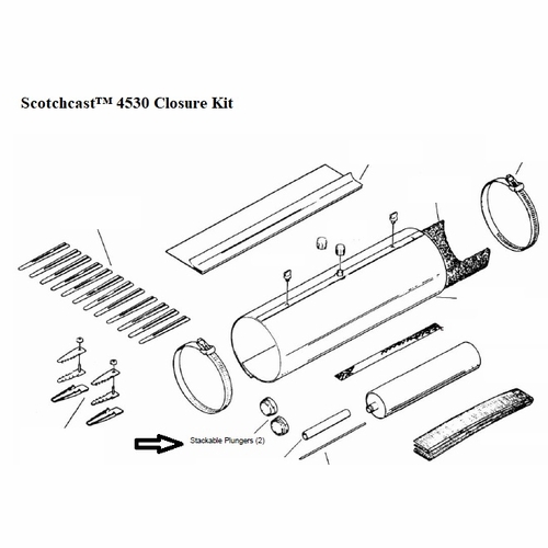 3M 4530-SP STACKABLE PLUNGER PK/700 78802072872