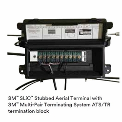 3M  SAT-PI-10-L  SLIC AERIAL STRAND TERMINAL WITH 10 PR ATS/TR BLOCK LEFT ENTRY 80611317787