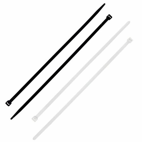 4 Inch Black/Orange Tie Wrap Bag Of 50