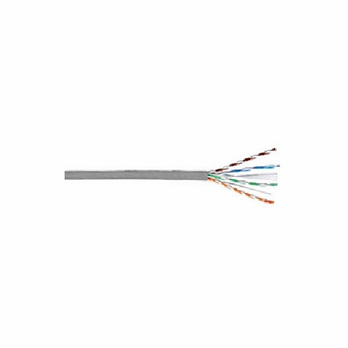 4 PAIR 23 AWG CAT6 RISER RATED GRAY JACKET BOX OF 1000 FT NEW