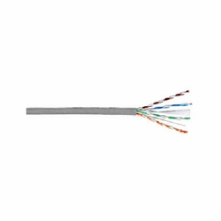 4 PAIR 23 AWG CAT6 RISER RATED GRAY JACKET BOX OF 1000 FT NEW