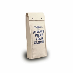 5122-16 TWO POCKET GLOVE BAG FITS 16 inch  GLOVES 18 inch  HIGH BASE SIZE 8 inch X6 inch
