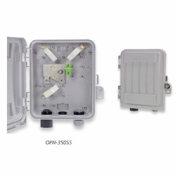 AFL OPN-350SS INDOOR/OUTDOOR 2-COUPLER FIBER DEMARCATION BOX, DM000795