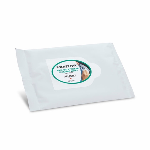 Allegro 0350-20PP Eyewear Cleaning Wipes, Pocket Pak (20/Pak)