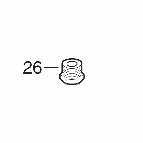 Allegro 9000-07 Chrome Hex Bushing
