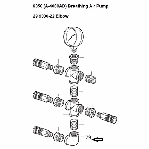 Allegro 9000-22 Elbow Used With The A-4000Ad