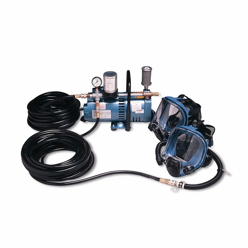 Allegro 9200-02 Two-Worker Full Mask System, 50 foot Airline Hoses