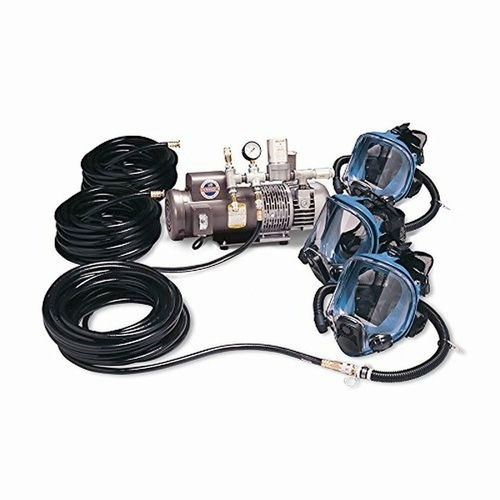 Allegro 9200-03 Three-Worker Full Mask System, 50 Foot  Airline Hoses
