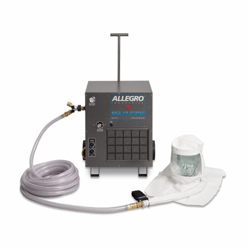 Allegro 9221-01CA One-Worker Single Bib Tyvek Hood Cold Air Respirator System, 100 foot Airline Hos