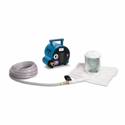 Allegro 9222-01A One-Worker Double Bib Hood Breathing Air Respirator System, 50 foot Airline Hose