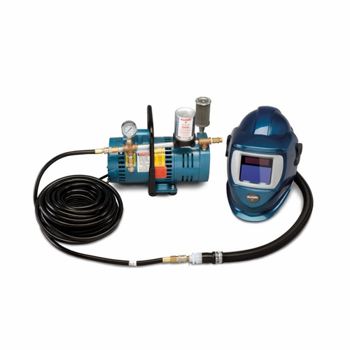 Allegro 9248-01 One-Worker Deluxe Shield & Welding Helmet System, 50 foot Airline Hose & ADF