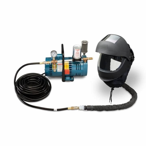 Allegro 9251-01 One-Worker EZ Air Flex Grinding/Welding Air Shield SAR System, 50 foot Airline Hose