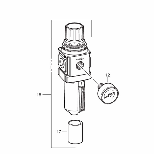 Allegro 9350-03C Pre-Source Filter, Reg/Filter Manifold