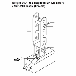 Allegro 9401-28H Polarity Handle (Chrome) (Mh Lid Lifter)