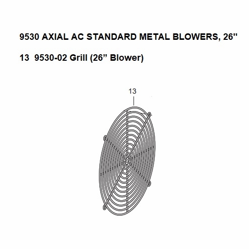 Allegro 9530-02 Grill, 26 Inch Blower