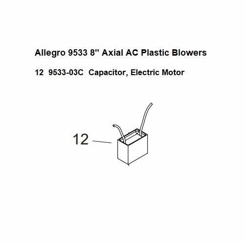 Allegro 9533-03C Electric Motor Capacitor