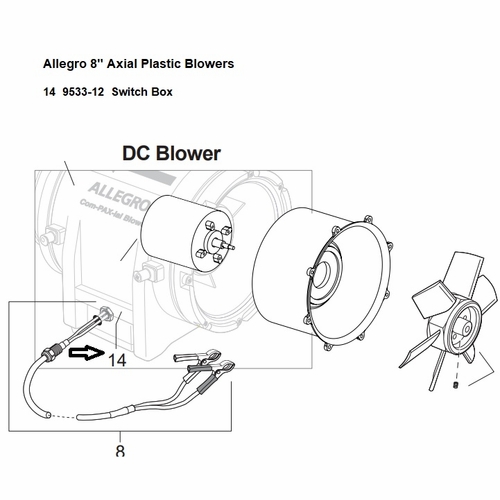 Allegro 9533-12 Junction Box (9533 Blowers)