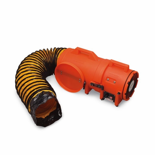 Allegro 9533-50E 8 Inch  Axial Ac Plastic Blower W/ Canister & 50 Foot  Ducting, 220V/50 Hz