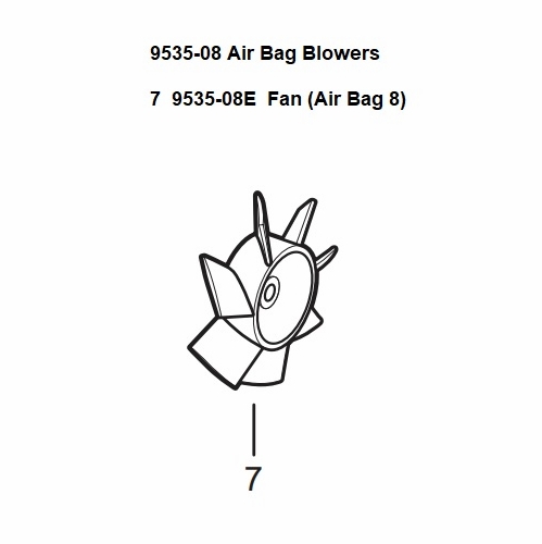 Allegro 9535-08E Fan, used with the 9535-08 Blower