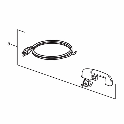 Allegro 9535-08H Handle w/ Cord, Switch and Screws