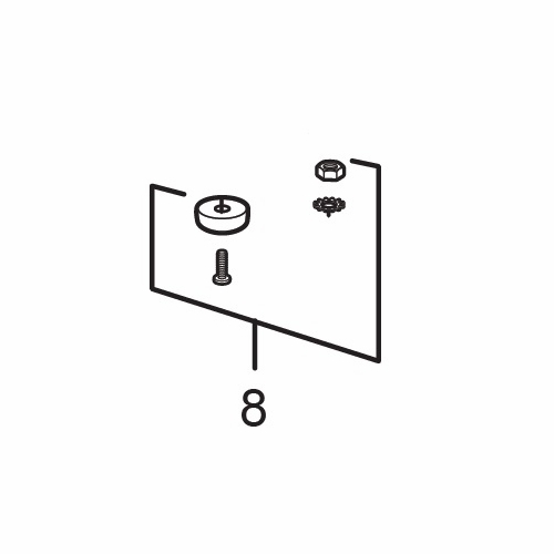 Allegro 9535-12F Rubber Feet (Set Of 4)