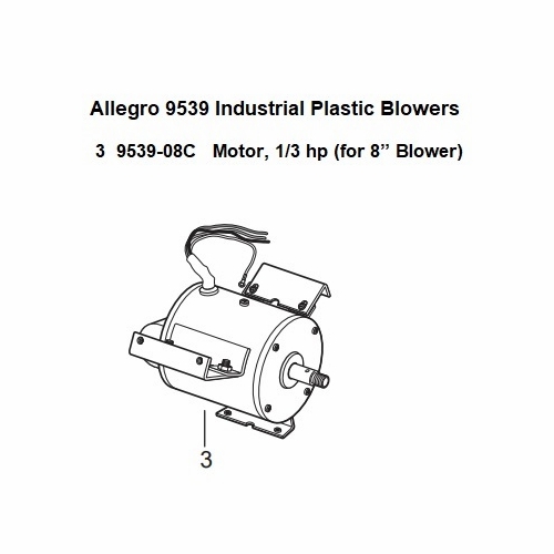 Allegro 9539-08C 8 inch  Motor (9539 8 inch  Blowers)