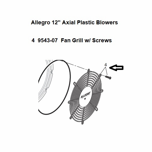Allegro 9543-07 Fan Grill w/ Screws