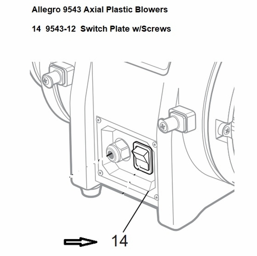 Allegro 9543-12 Switch Plate w/ Screws
