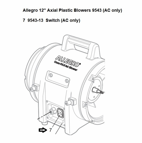 Allegro 9543-13 On/Off Switch (Ac Only)