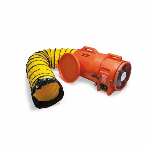 Allegro 9543-15E 12 inch Axial AC Plastic Blower w/ Canister & 15 foot Ducting, 220V/50 Hz