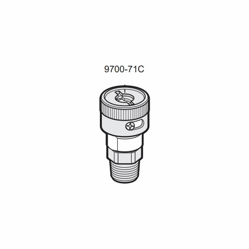 Allegro 9700-71C 1/4 inch Coupler, Schrader (Brass)