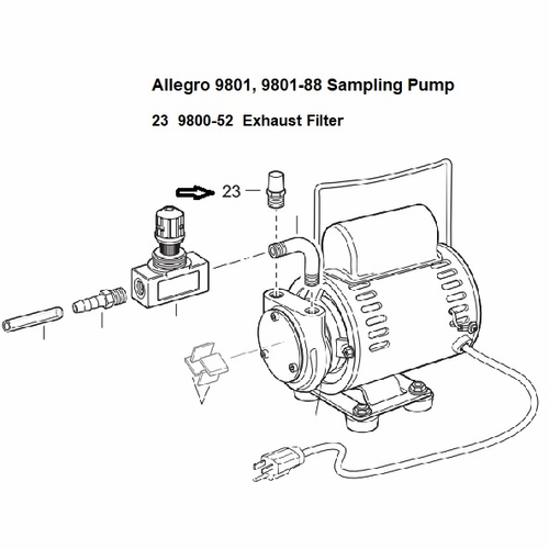 Allegro 9800-52 Exhaust Filter