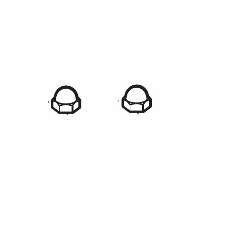 Allegro 9800-89 Acorn Cap Nut