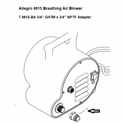 Allegro 9815-Ba 3/4 Inch Ghtm X 3/4 Inch Nptf Adapter