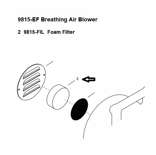 Allegro 9815-Fil Cool Box Foam Filter