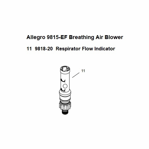 Allegro 9818-20 Respirator Flow Indicator For The 9815-Ef
