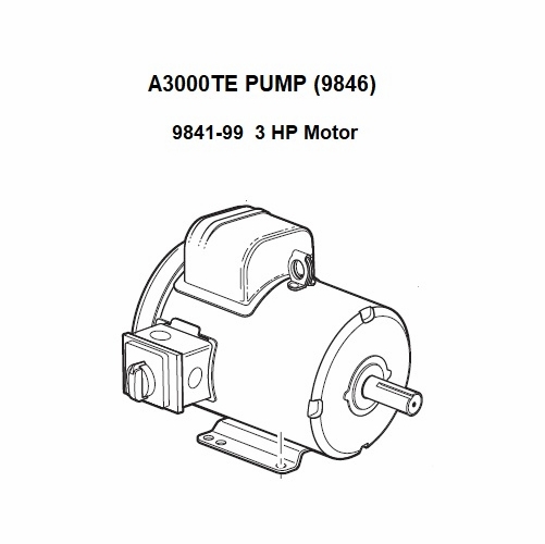 Allegro 9841-99 Motor used in the A3000TE Pump