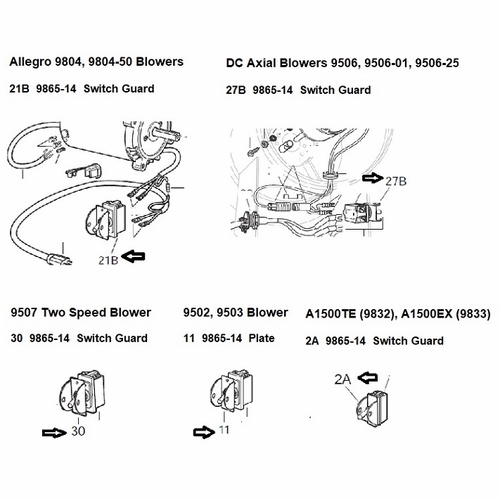 Allegro 9865-14 Switch Guard